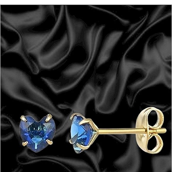 18kHeart Earrings🐍 - Picture 1 of 4